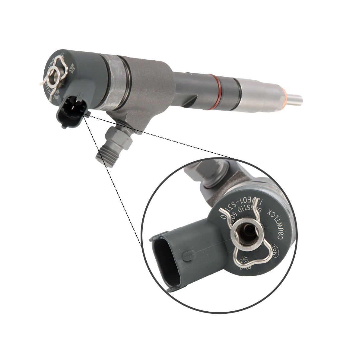 Fuel Injector 50250502 129E01-53100 0445110508 Compatible with Yanmar engines 4TNV98CT