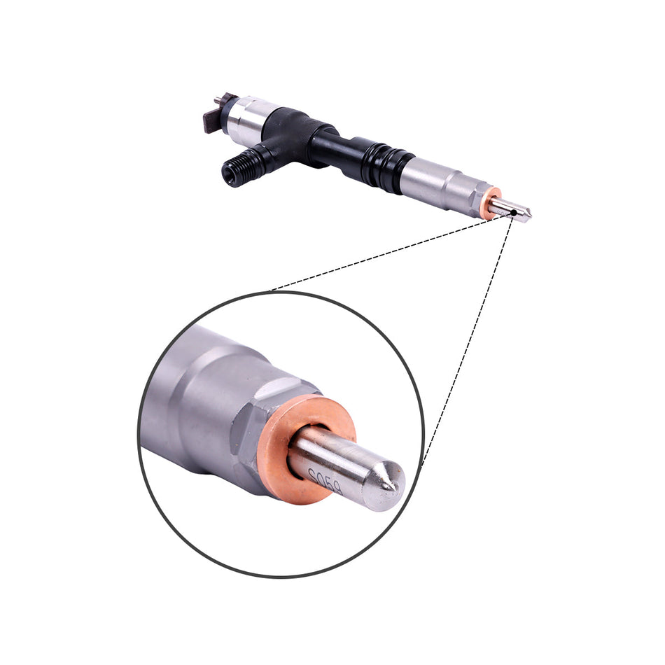 Fuel Injector 6276-11-3100 Compatible with Komatsu 4D95 6D95 Engine PC138US-11 PC138USLC-11 Excavator