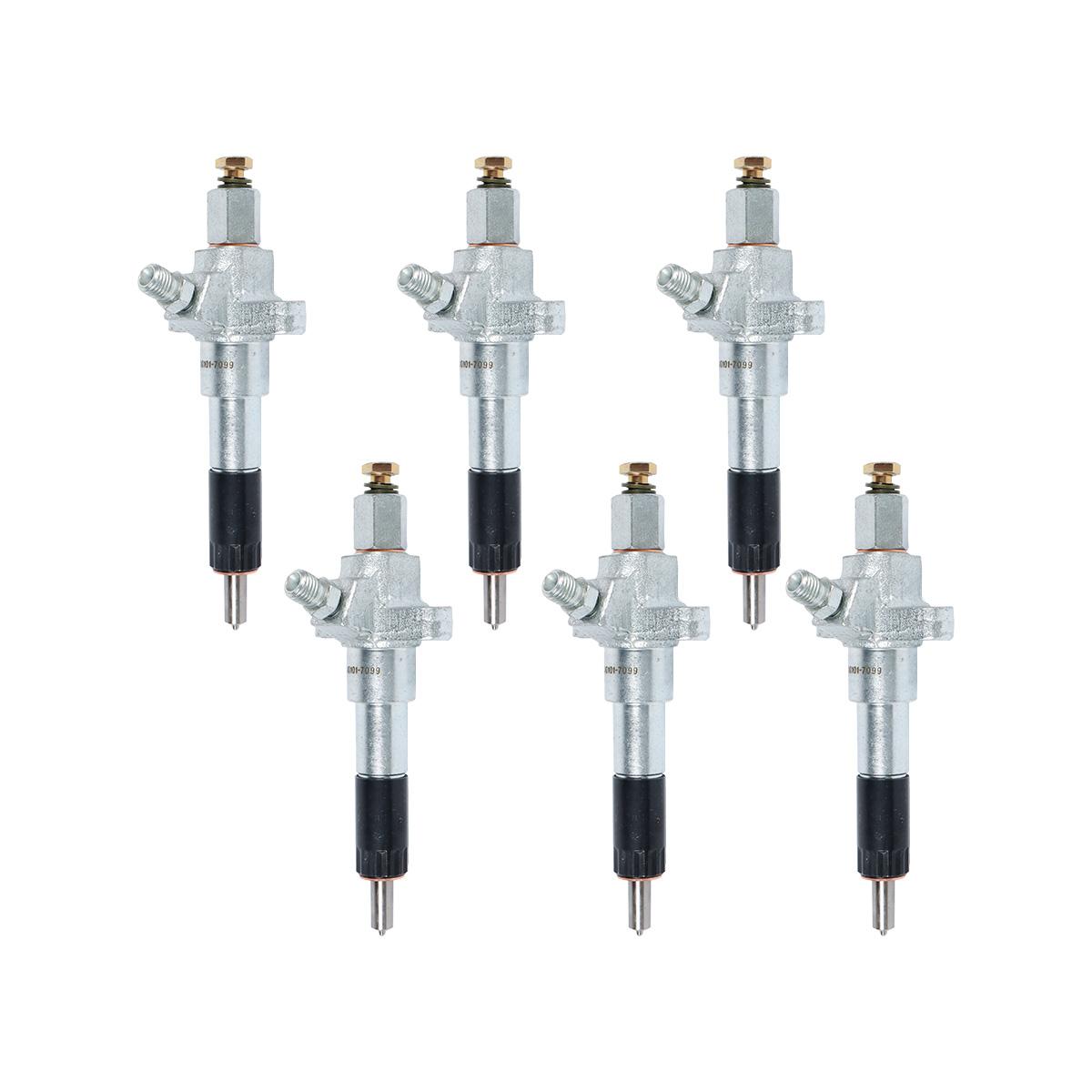 Fuel Injector 65.10101-7099 Compatible with Doosan Daewoo DB58 DB58TIS Engine Excavator Solar 225LC-V 230LC-V 255LC-V