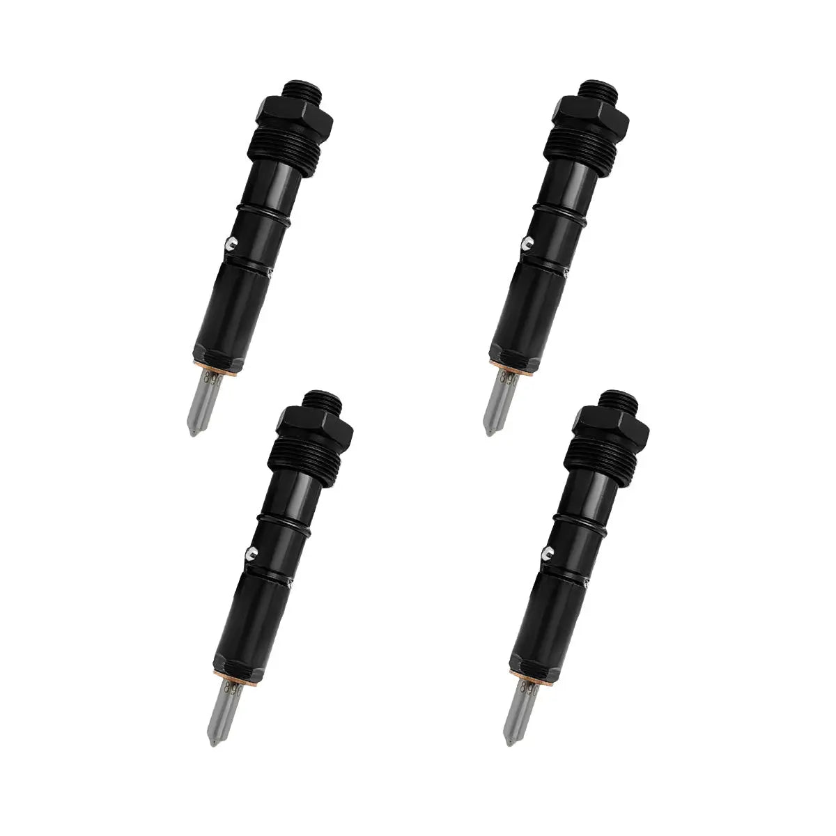 4-Pack Fuel Injector 6738-11-3090 Compatible with Komatsu PC200-7 Excavator 4D102 6D102 Engine