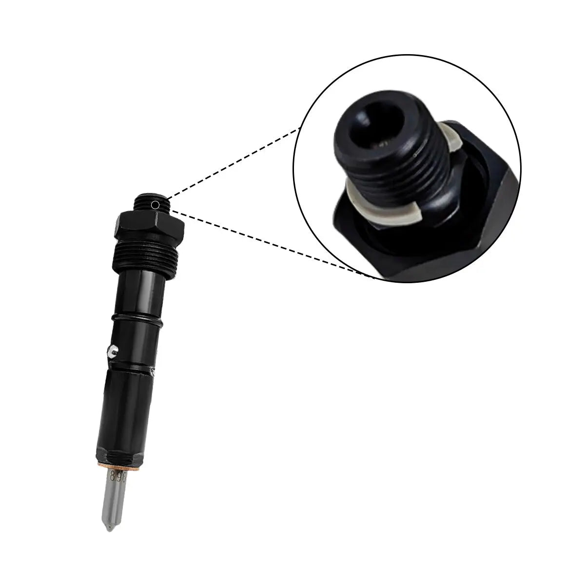 4-Pack Fuel Injector 6738-11-3090 Compatible with Komatsu PC200-7 Excavator 4D102 6D102 Engine