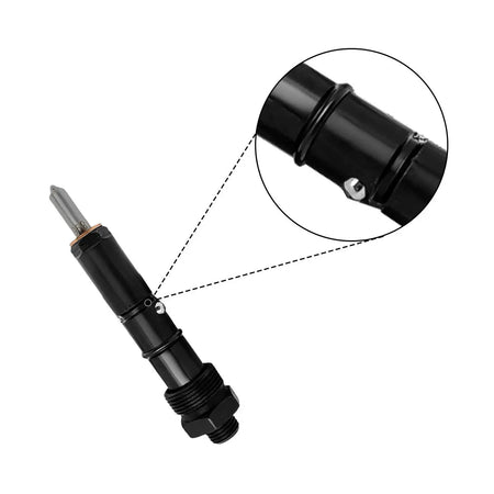 4-Pack Fuel Injector 6738-11-3090 Compatible with Komatsu PC200-7 Excavator 4D102 6D102 Engine