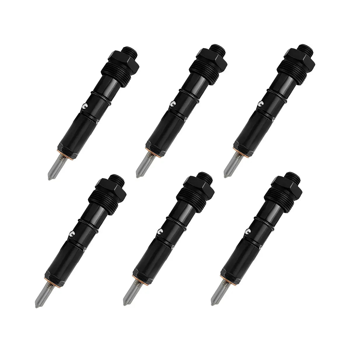 4-Pack Fuel Injector 6738-11-3090 Compatible with Komatsu PC200-7 Excavator 4D102 6D102 Engine