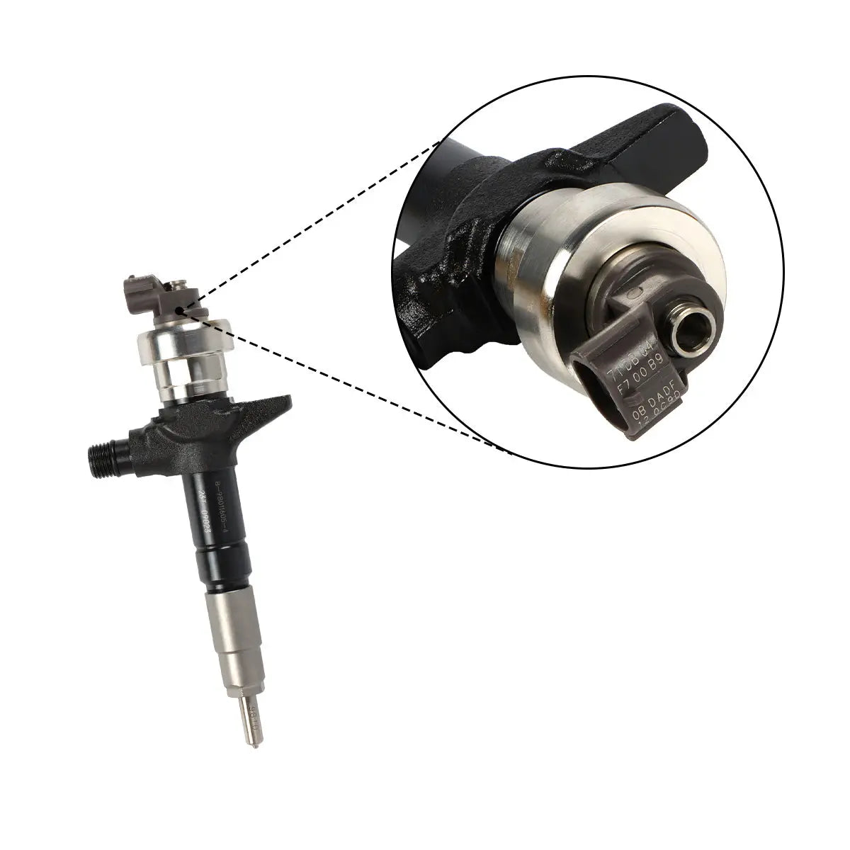 Fuel Injector 8-98011605-4 Compatible with Isuzu Truck Chevrolet D-Max 2.5L Engine