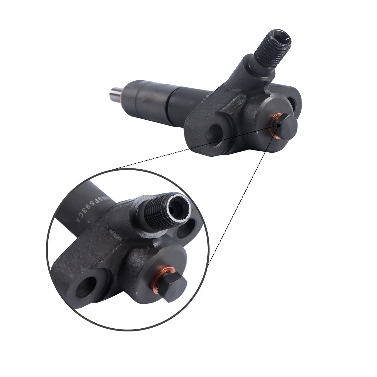 Fuel Injector 83964126 E7NN9F593CA Compatible with New Holland Ford 5610 6710 7610