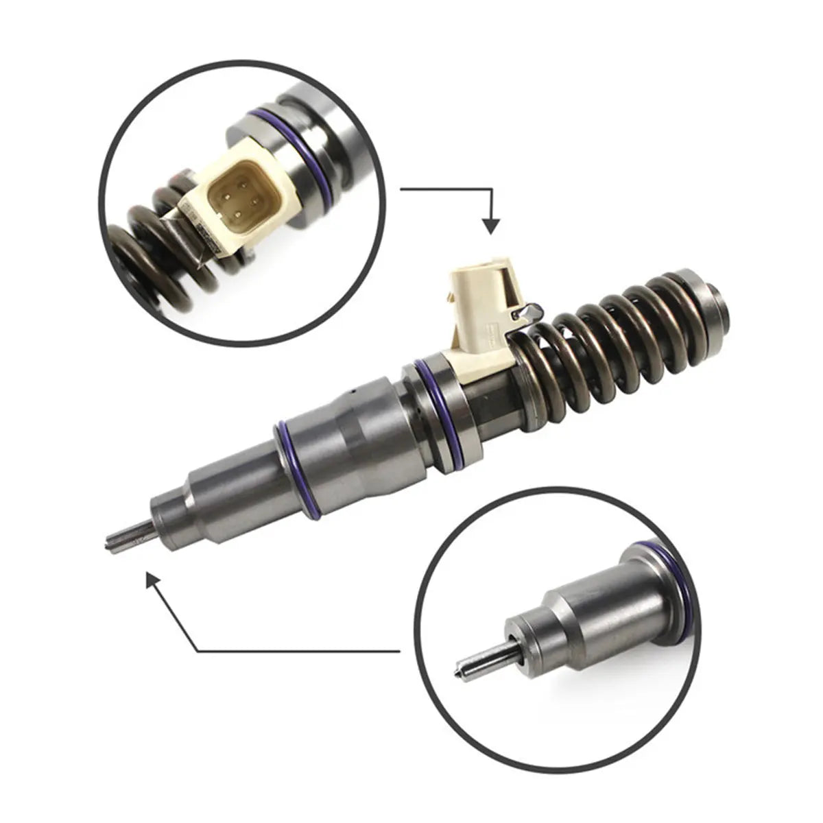 Fuel Injector BEBE4C07001 889481 Compatible with Delphi Volvo Penta D16 Engine