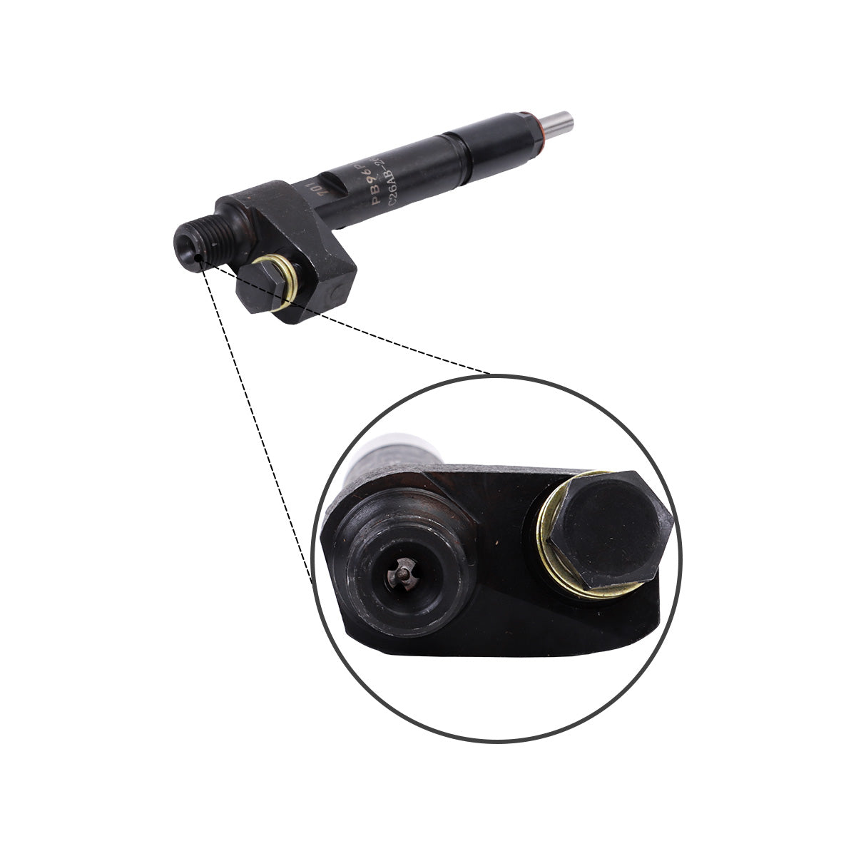 Fuel Injector C26AB-26AB701+A Compatible with Shangchai Engine C6121 PB96 P316