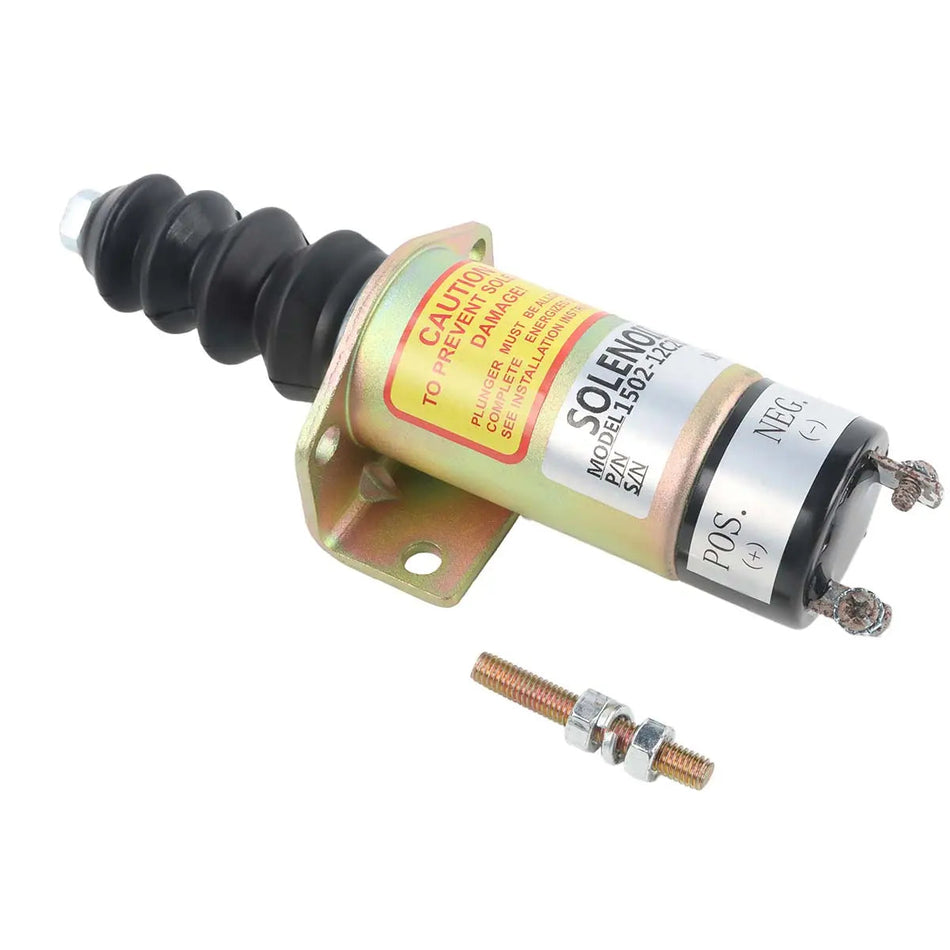 Fuel Shut Off Stop Solenoid Valve 12V 1502-12C2U1B2 103007AA for Woodward Excavator