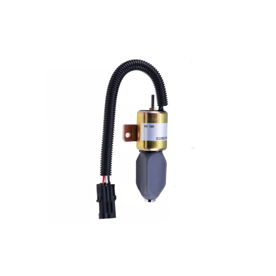 Fuel Stop Fuel Shut Off Stop Solenoid Valve 71630091 716/30091 for JCB JS115 JS130 JZ140 JS160 JS180 JS240 JS330 Excavator