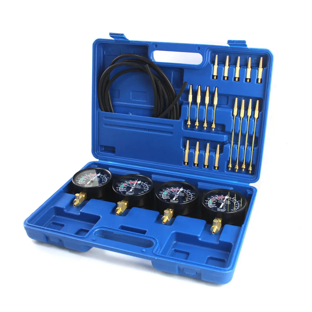 4-Gauge Motorcycle Carburetor Synchronizer Vacuum Gauge Set for Honda Yamaha Kawasaki Suzu