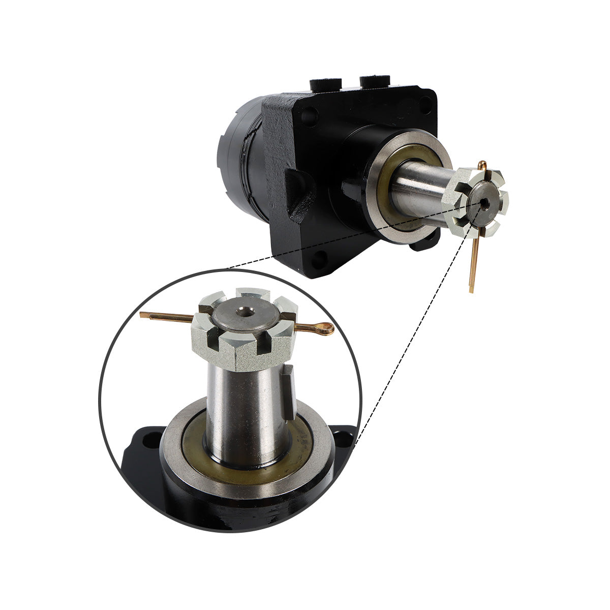 Topsealkit 96388GT hydraulic motor, for Genie Scissor Lift GS-1530 GS-1532 GS-1930 GS-1932 - image 2