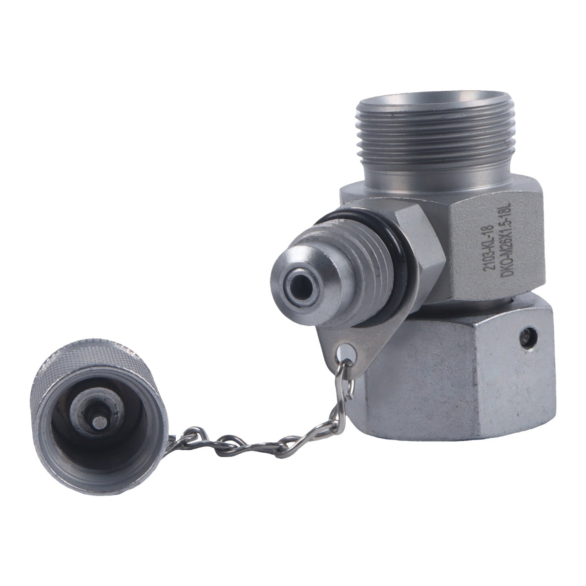11-Piece Hydraulic Swivel Run Tee Connector Tester Coupling Set M14 to M26 for E - image 5
