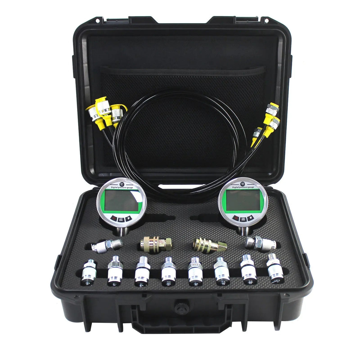 Digital Hydraulic Pressure Test Kit with 2 Gauges 80 MPa x2 for Excavators - image 2