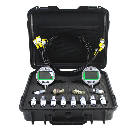Digital Hydraulic Pressure Test Kit with 2 Gauges 80 MPa x2 for Excavators - image 2