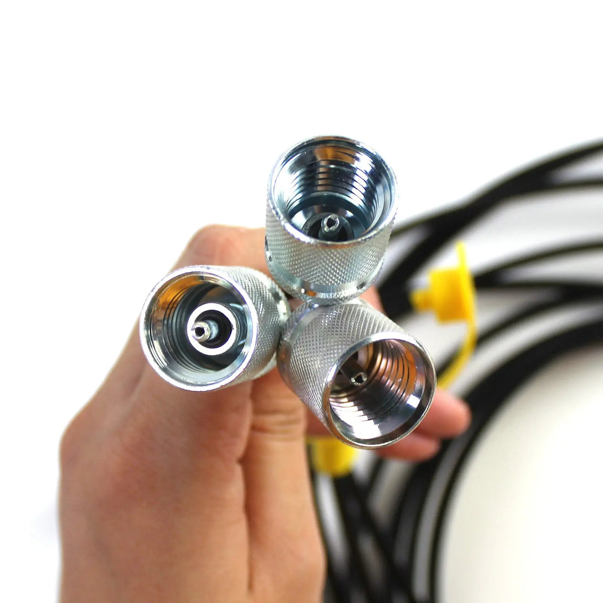 3-Gauge Digital Hydraulic Pressure Gauge Kit 16 MPa x1 and 70 MPa x2 for Excavat - image 4