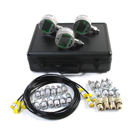 3-Gauge Digital Hydraulic Pressure Gauge Kit 16 MPa x1 and 70 MPa x2 for Excavat - image 5