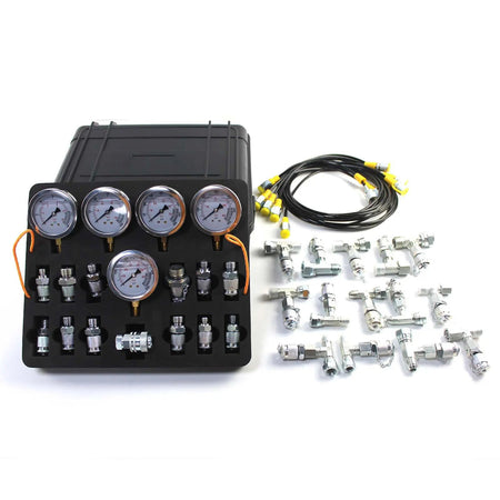 5-Gauge Double-Layer Hydraulic Pressure Test Kit with 13 Couplings and 14 Tees f - image 9