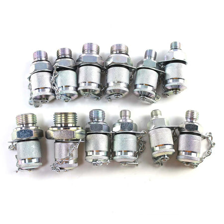5-Gauge Double-Layer Hydraulic Pressure Test Kit with 13 Couplings and 14 Tees f - image 8