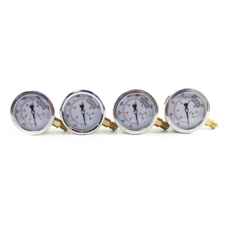 4-Gauge Hydraulic Pressure Test Kit 10/25/40/60 MPa with 10 Couplings, 160 cm Ho - image 7