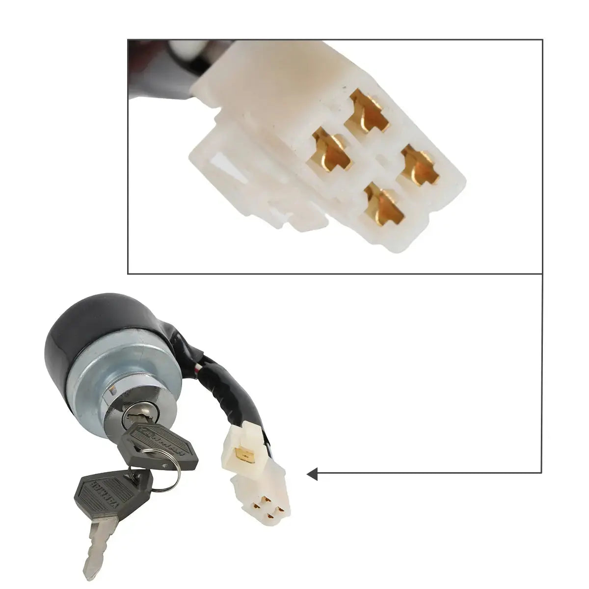 ignition switch AM879479 for John Deere Tractor 2025R 2027R 2032R - image 2