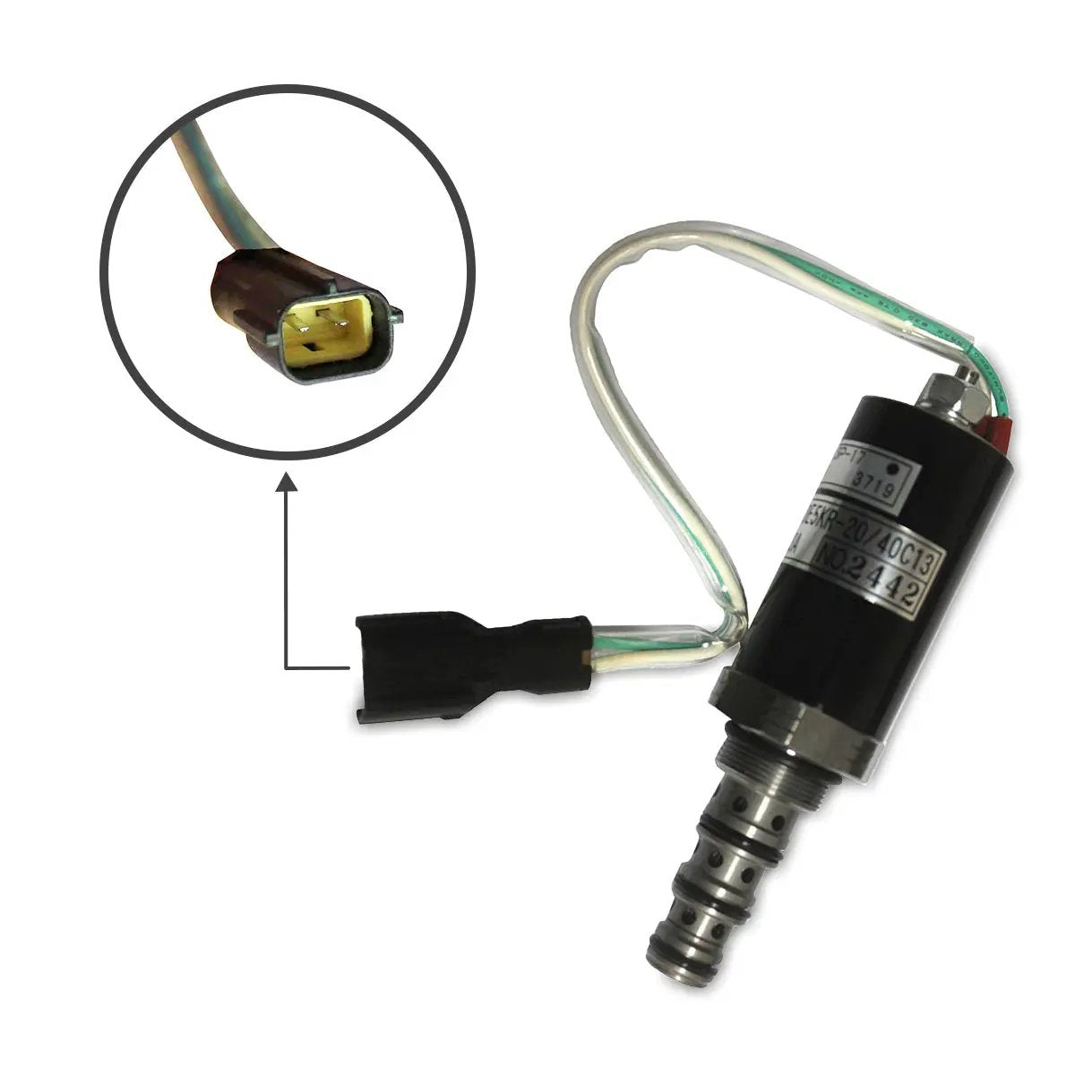 Topsealkit KDRDE5KR-20 solenoid valve, for Kobelco SK200-3 Excavator - image 3