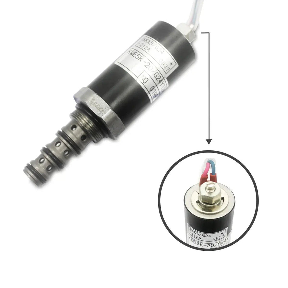 KWE5K-20 solenoid valve for Kobelco SK200-6E Excavator - image 2