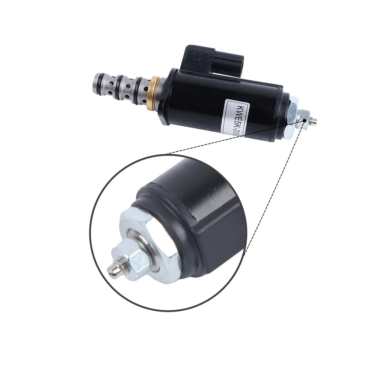 solenoid valve G24YB50 for Kobelco SK-8 SK210-8 SK200-8 Excavator - image 2