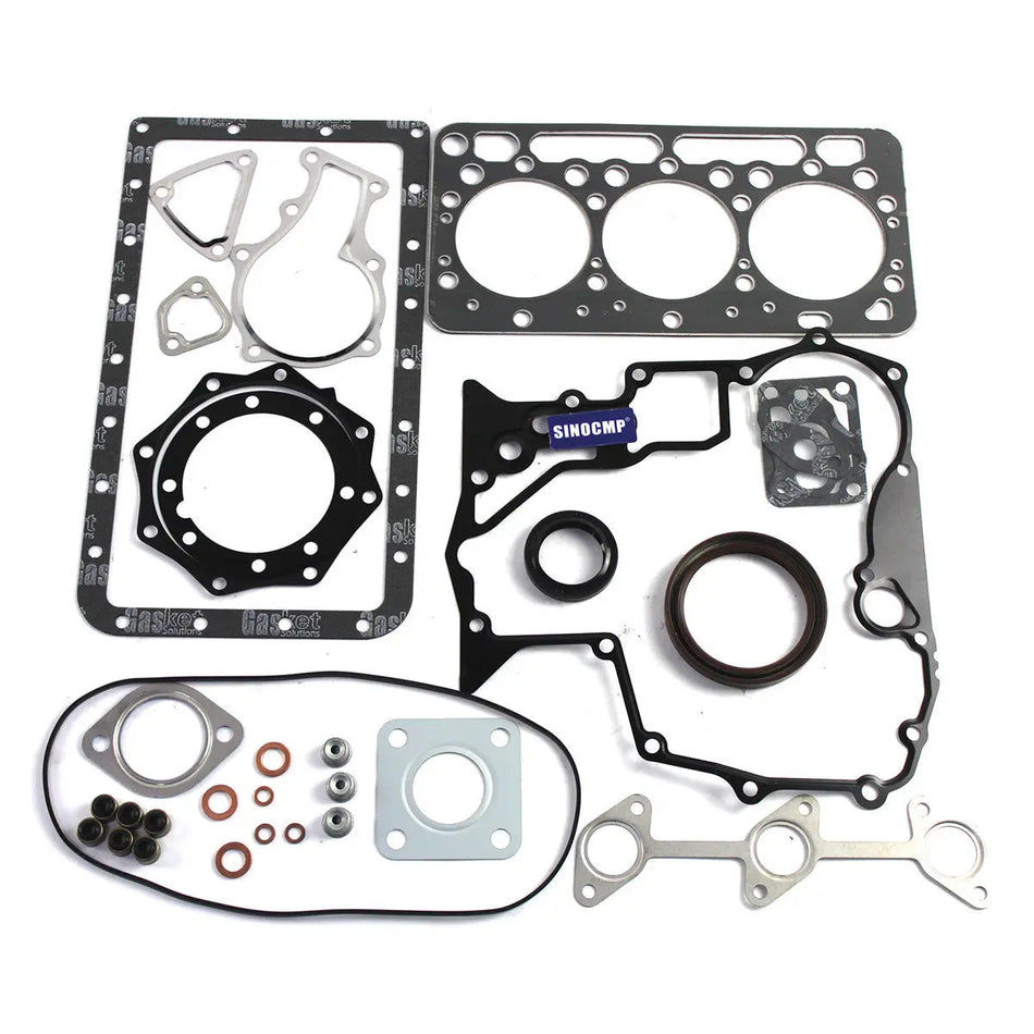 Overhaul Gasket Kit for Kubota Engine D902 Excavator KX41-3 Tractor BX25 Utility Vehicle RTV900