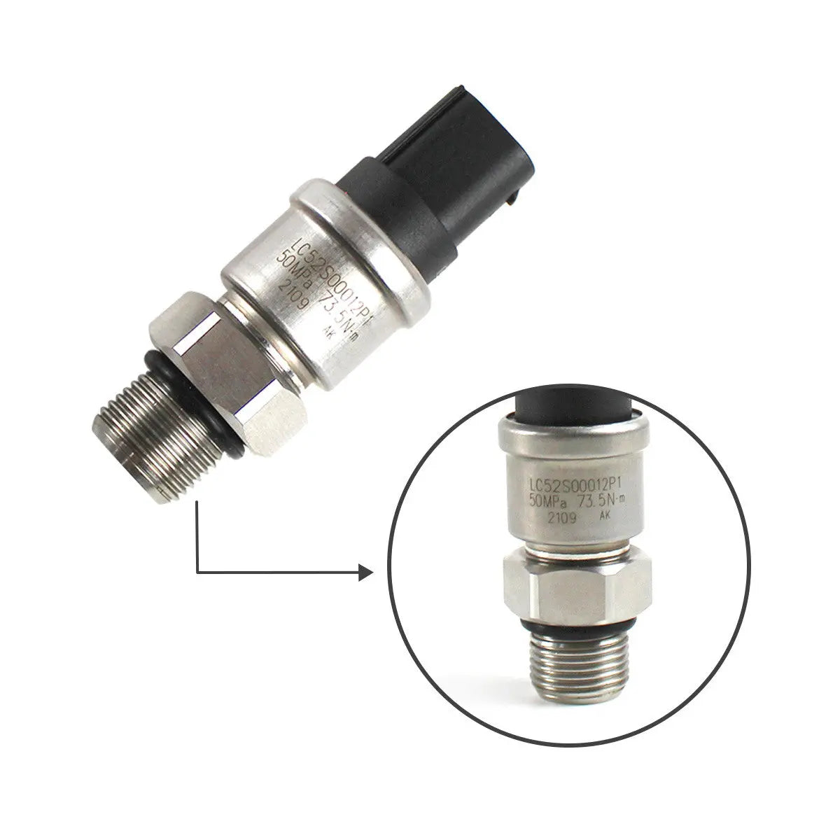 Topsealkit LC52S00013F2 high pressure sensor, for Kobelco SK200-6E Excavator - image 2