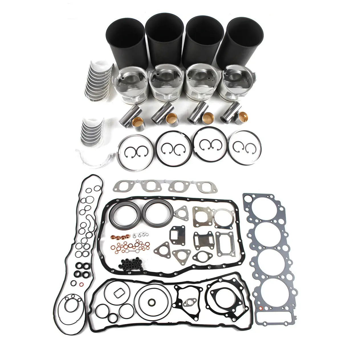 Overhaul Rebuild Kit for Isuzu 4HL1 Engine NPR NQR NRR GMC Excavator Loader - image 4