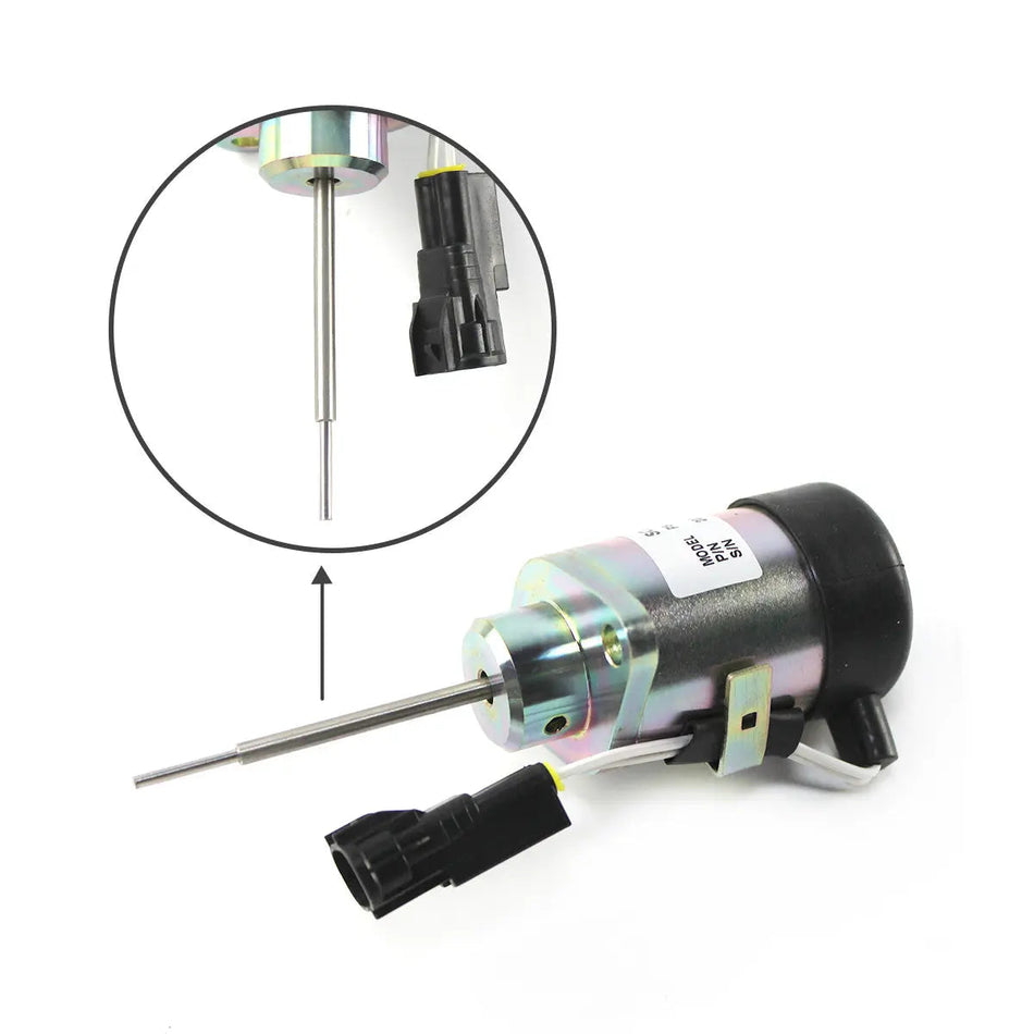 fuel shut-off solenoid PS41CZ318 for Kubota 325 Miller Mig Welder - image 2
