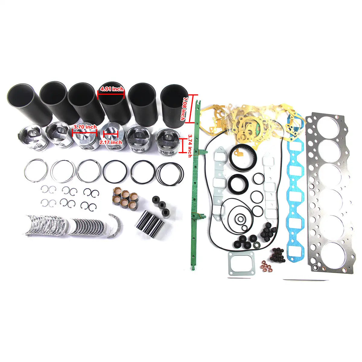 S6D95 6D95L Engine Rebuild Kit for Komatsu PC200-6 PC220-6 PC180-3 Excavator - image 2