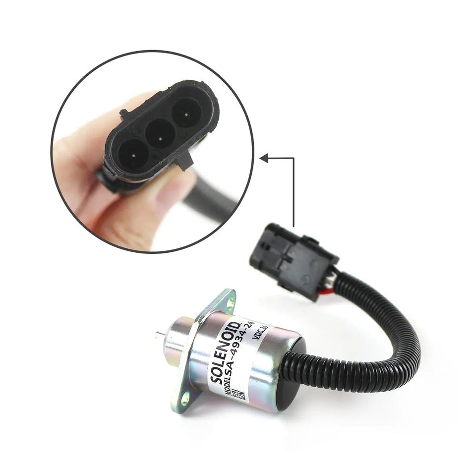 Topsealkit SA-4934-24 fuel shut-off solenoid, for Perkins Hyster 2848A279 2848A271 - image 2