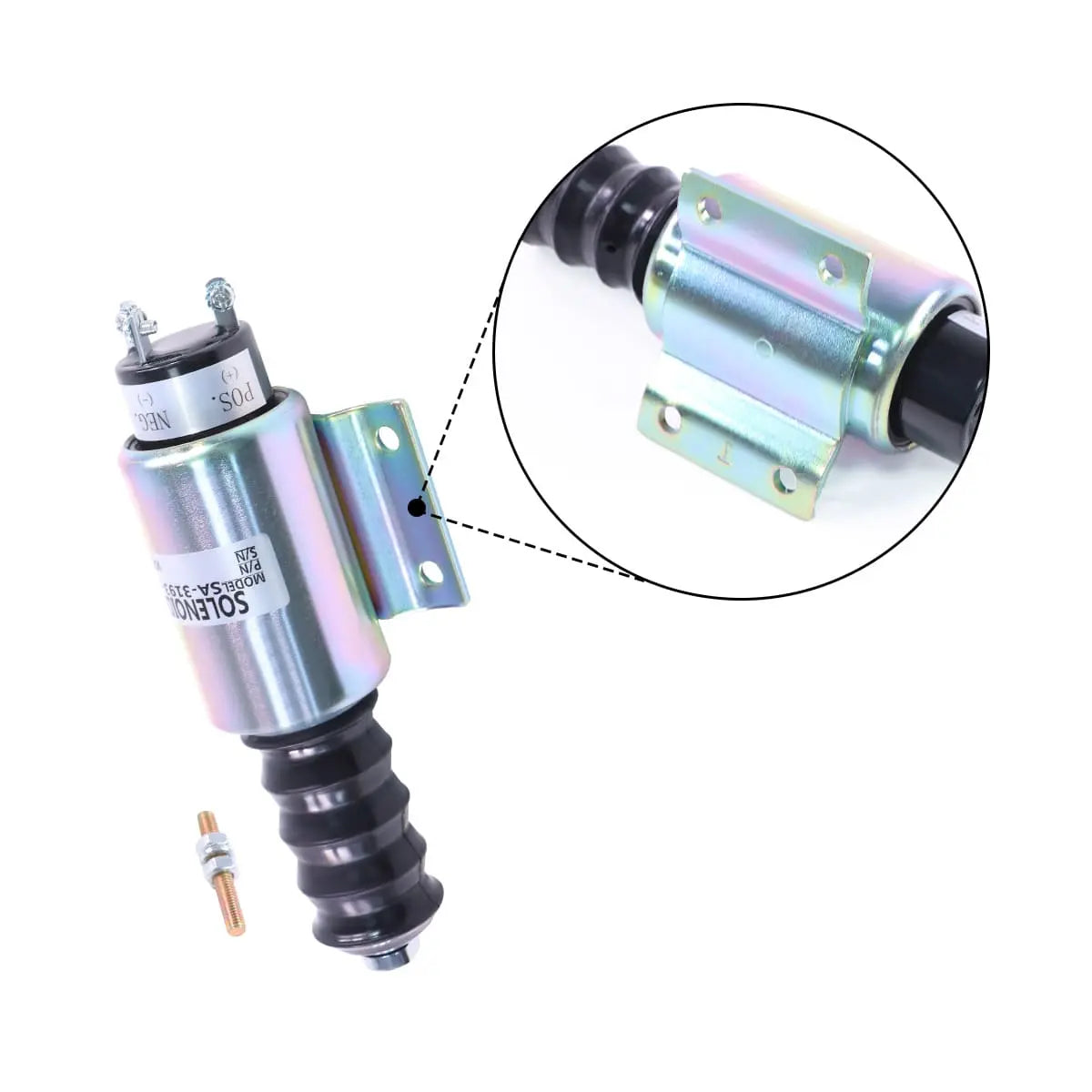 Topsealkit SA-3193-12 fuel shut-off solenoid, for Woodward Excavator - image 2