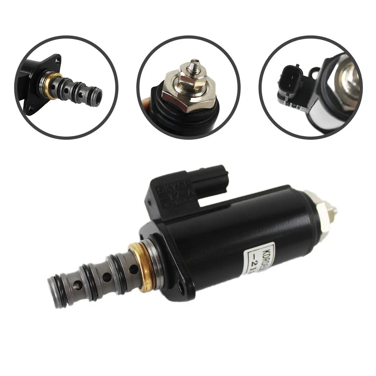 KDRDE5K-31 solenoid valve for Kobelco SK200-6 Excavator - image 2