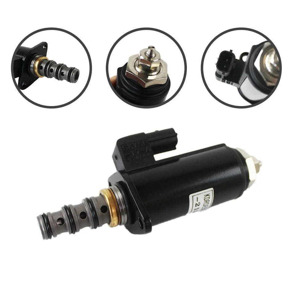 KDRDE5K-31 solenoid valve for Kobelco Excavator SK230-6E - image 2