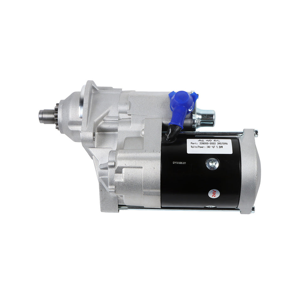 Engine Starter Motor Assembly 228000-5052 3957596 for Cummins QSB6.7 Engine