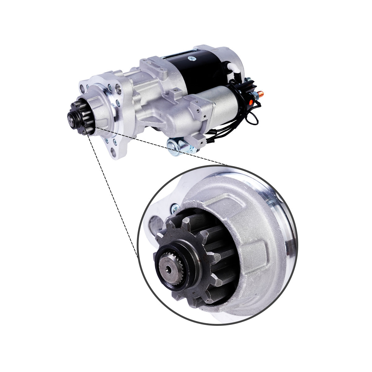 3103916 starter motor for Cummins V903 Perkins 2306C Engine - image 2