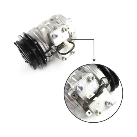 T0070-87290 A/C Compressor for Kubota M9000-CAB M9000DT-CAB - image 2