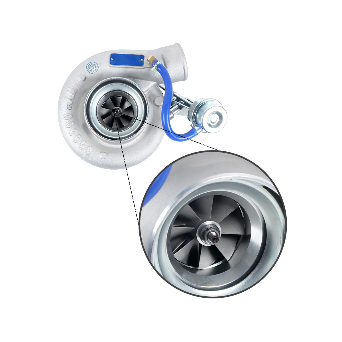 Turbo HX35W Turbocharger 4089466 3599725 for Cummins Engine 6BT 6BTE 6BTAA - image 2