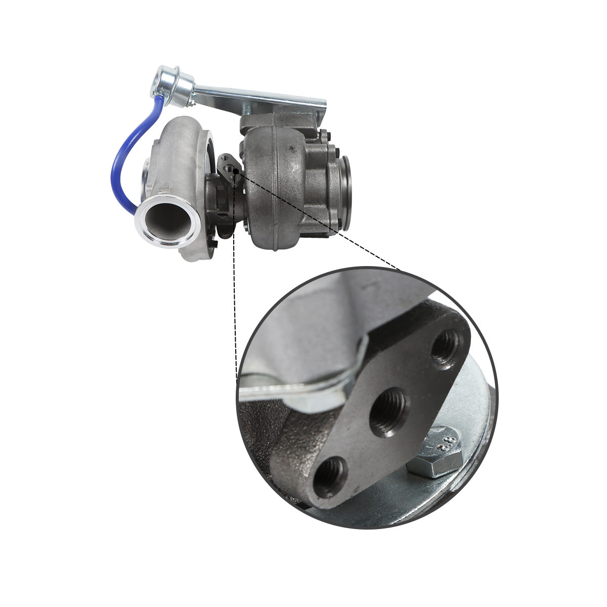 Turbo HX40W Turbocharger 4049364 4046498 4046383 for Cummins QSK60 Engine - image 3