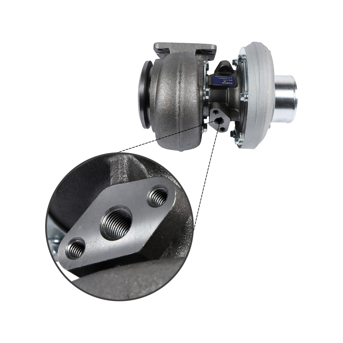 Turbo S200 Turbocharger 177261 RE508657 for John Deere Tractor 6068T - image 3