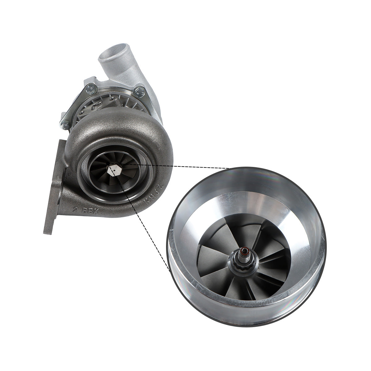 Turbo Turbocharger AR70439 T04B32 RE30028 RE32203 4099400003 for John Deere 450 - image 2