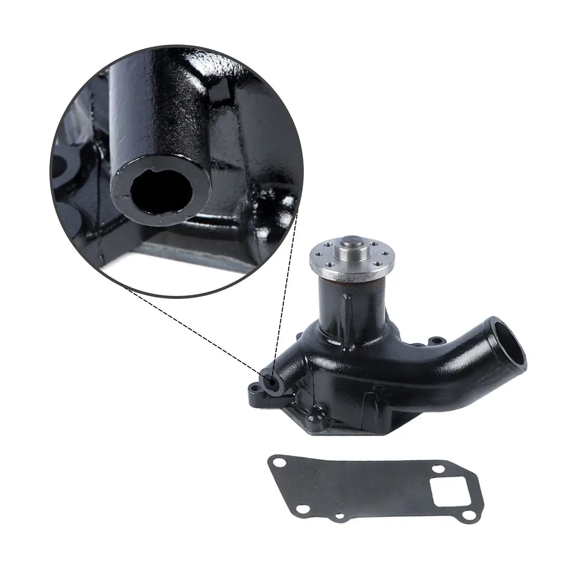 Water Pump 1-13650016-1 for Isuzu Engine 6BG1 6BD1-T Hitachi Excavator EX200 - image 2