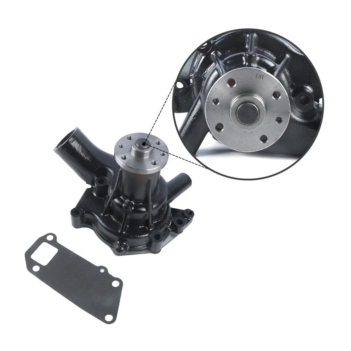 Water Pump 1-13650016-1 for Isuzu Engine 6BG1 6BD1-T Hitachi Excavator EX200 - image 3