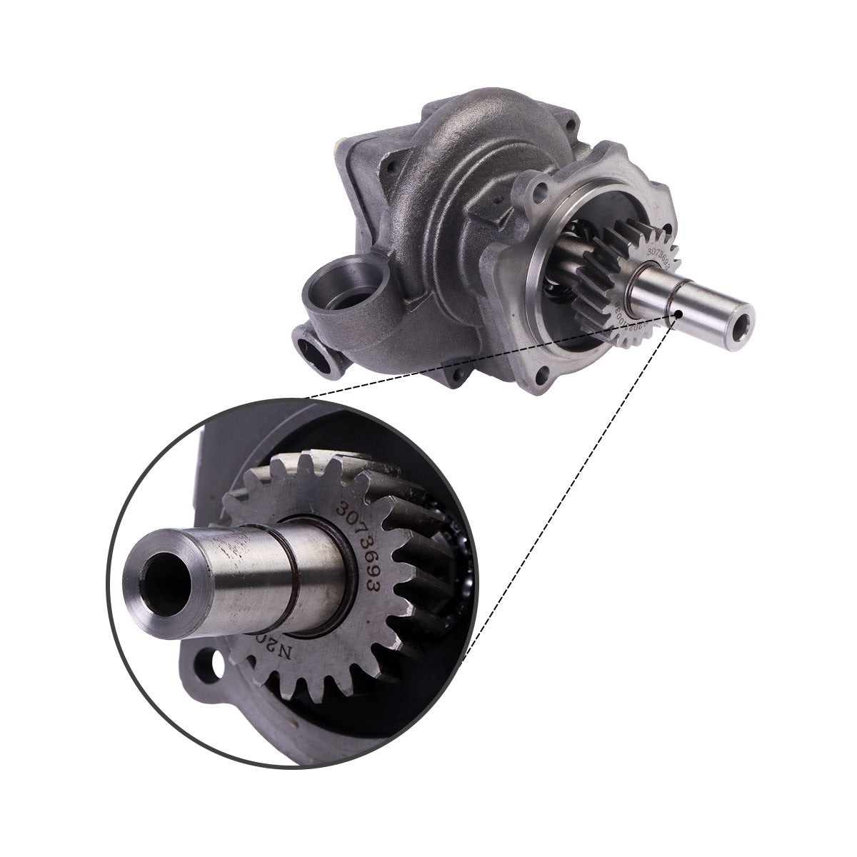 Water Pump 4955709 for Cummins Engine M11 ISM11 - image 2