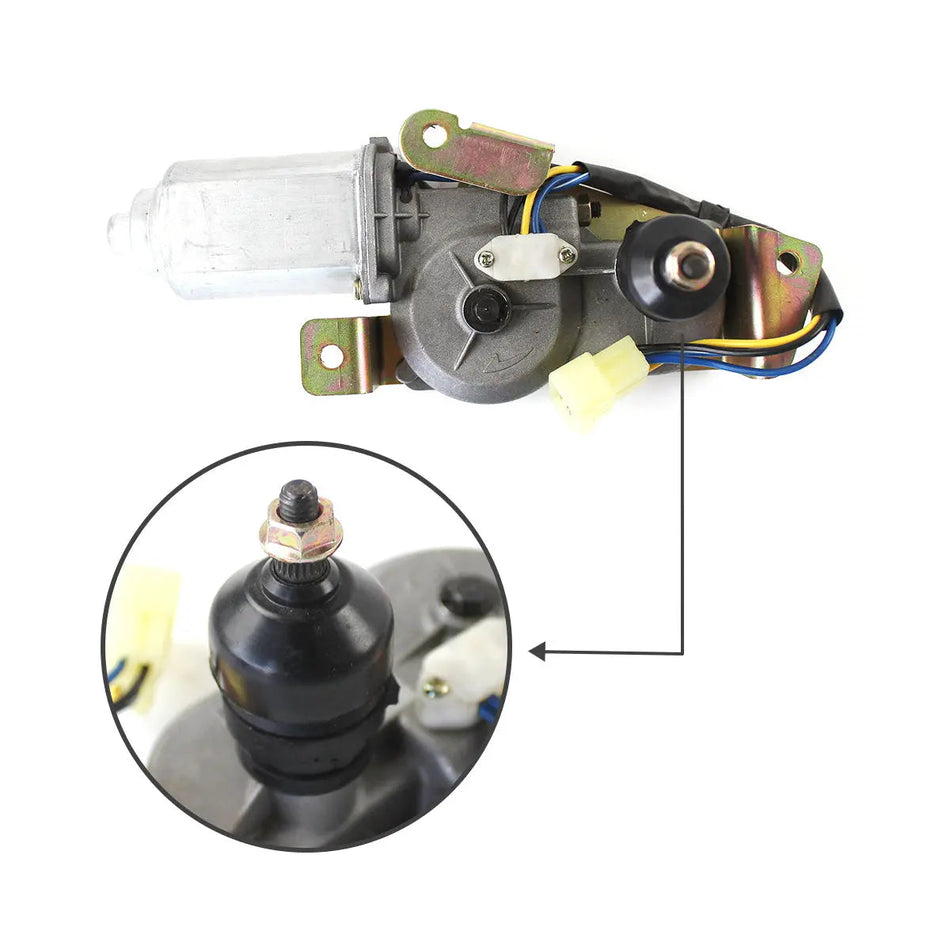 538-00009 wiper motor for Doosan 130LC-V 150LC-V 220LC-V Excavator - image 2