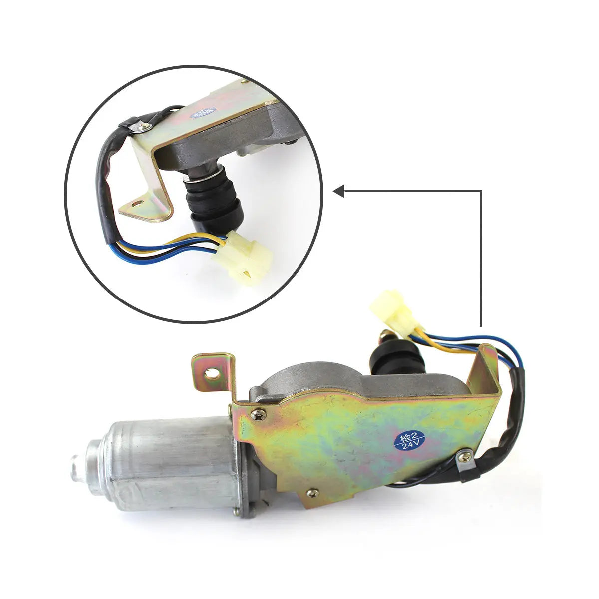 538-00009 wiper motor for Doosan 130LC-V 150LC-V 220LC-V Excavator - image 3