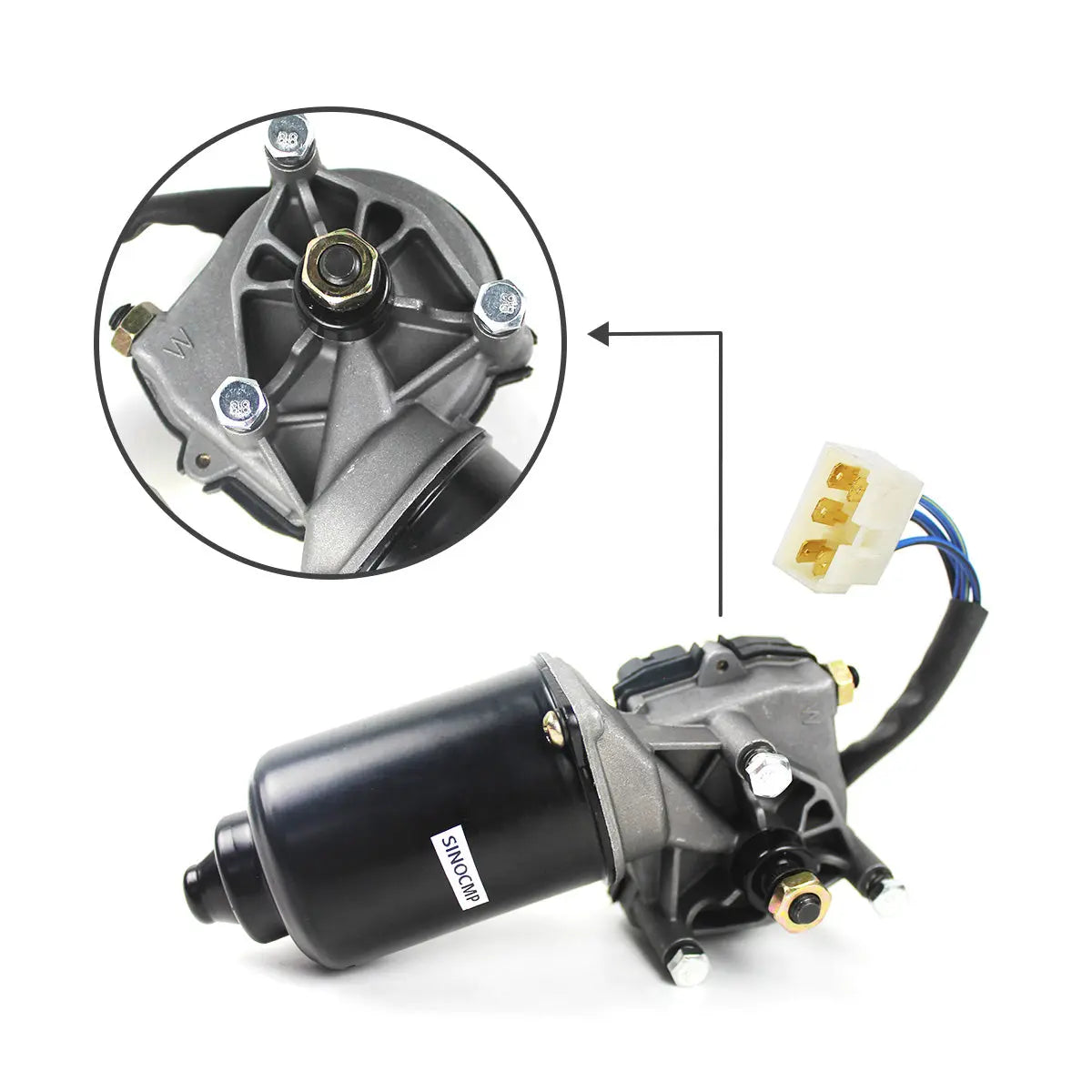 wiper motor YN53C00011P1 for Kobelco SK200-6 SK200-6E SK330LC-6E Excavator - image 3