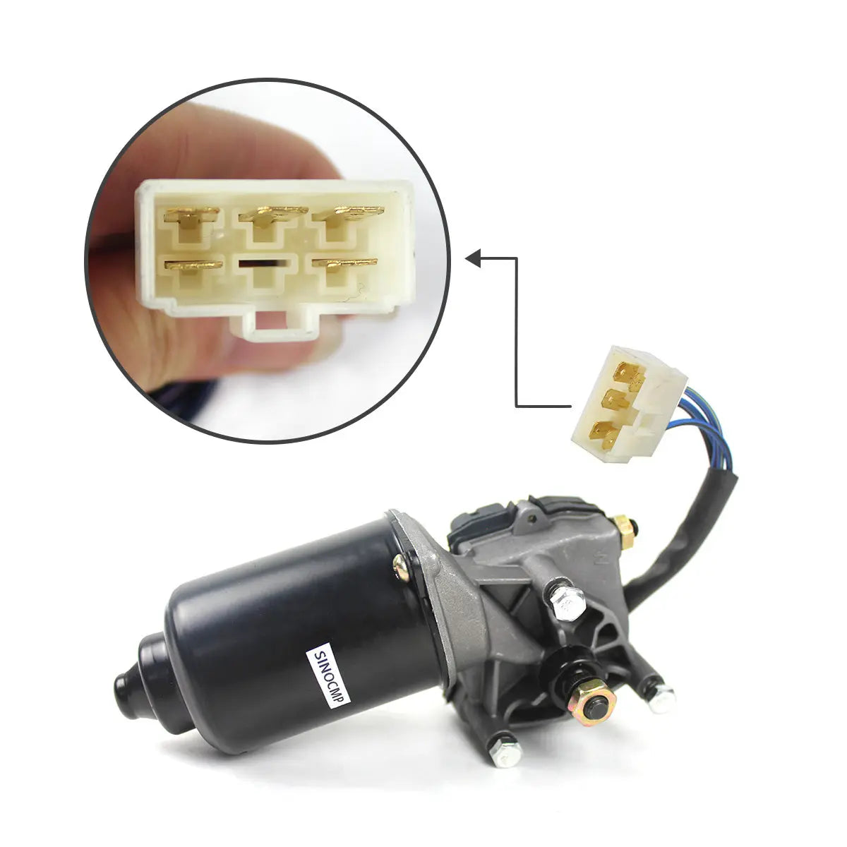 wiper motor YN53C00011P1 for Kobelco SK200-6 SK200-6E SK330LC-6E Excavator - image 4